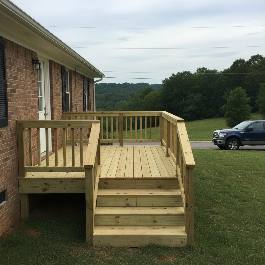 Composite Decking completed by New Look Deck Inc in Jacksonville, AR